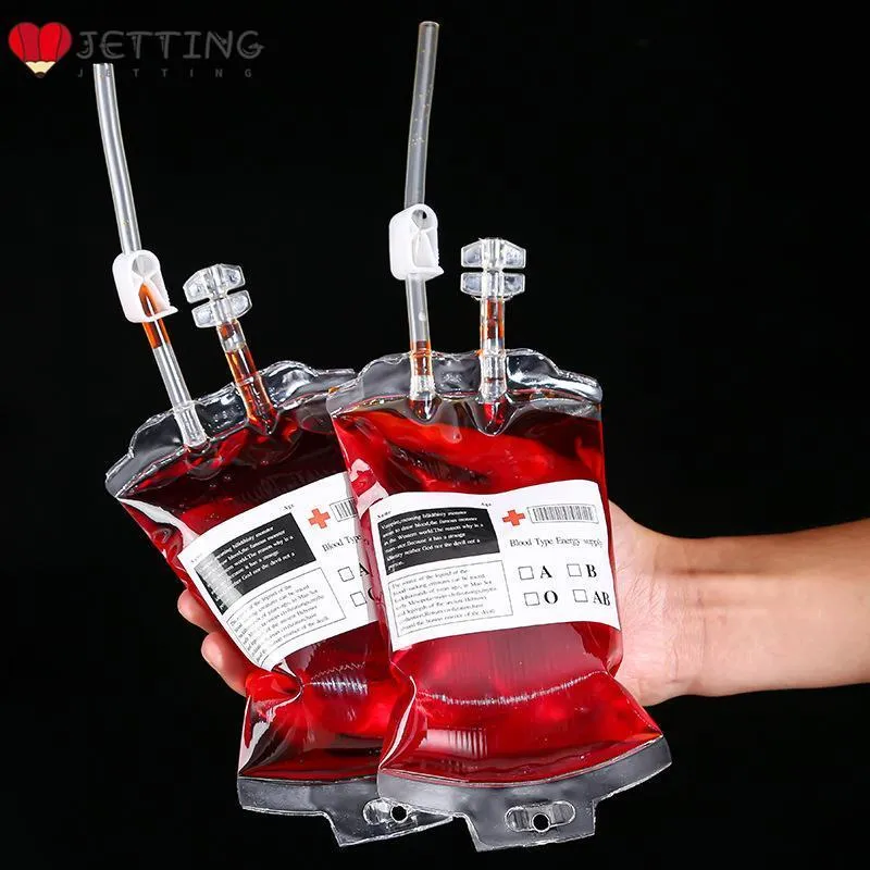 Other Event Party Supplies 1Pc Blood Bag For Drinking IV Blood Pouch Drink Container Halloween Party Cup For Zombie Christmas Carnival Theme Party Favors 230918