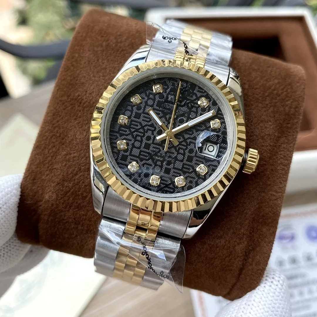 2023 orologi da donna di lusso 36mm 41mm orologi da polso da uomo di lusso calendario moda fibbia pieghevole chiusura Master Man orologio di alta qualità con acciaio inossidabile con diamanti