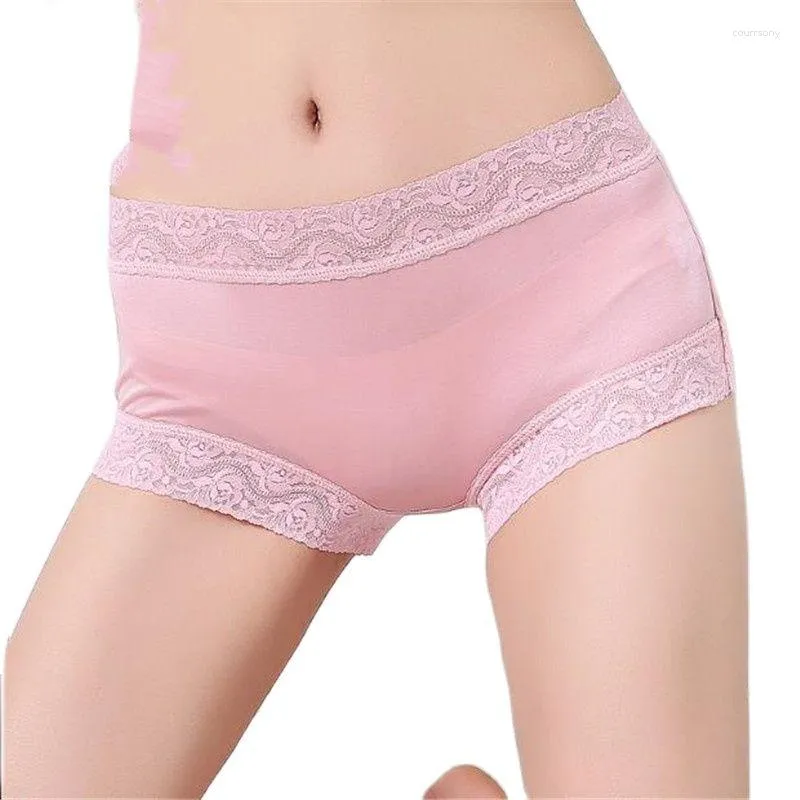 Pantaloncini da donna Donna Mutandine di seta Pantaloni corti di pizzo femminile Donna Mutandine traspiranti Mutande da donna Seda Calzoncillos Boxer