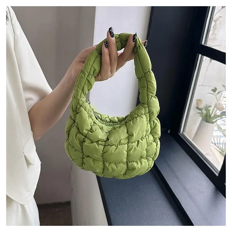 Sacs polochons élégant mode matelassé épaule pour femmes plissé nuage Mini sac féminin polyvalent léger petit sac à main