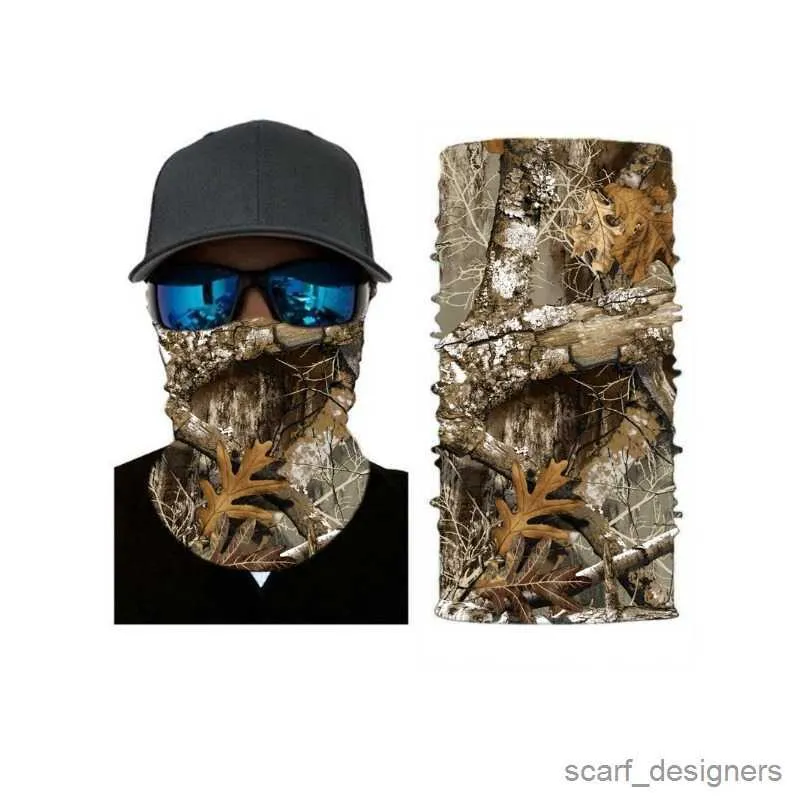 Camouflage Seamless Neck Scarf For Outdoor Activities Fashionable