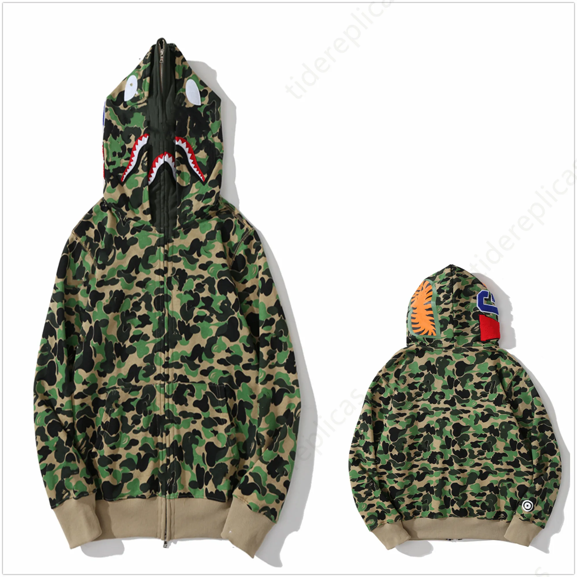 Designer Shark Reflective Double Cap Paul And Shark Hoodie Designer Shark Reflective Double Cap Paul And Shark Hoodie