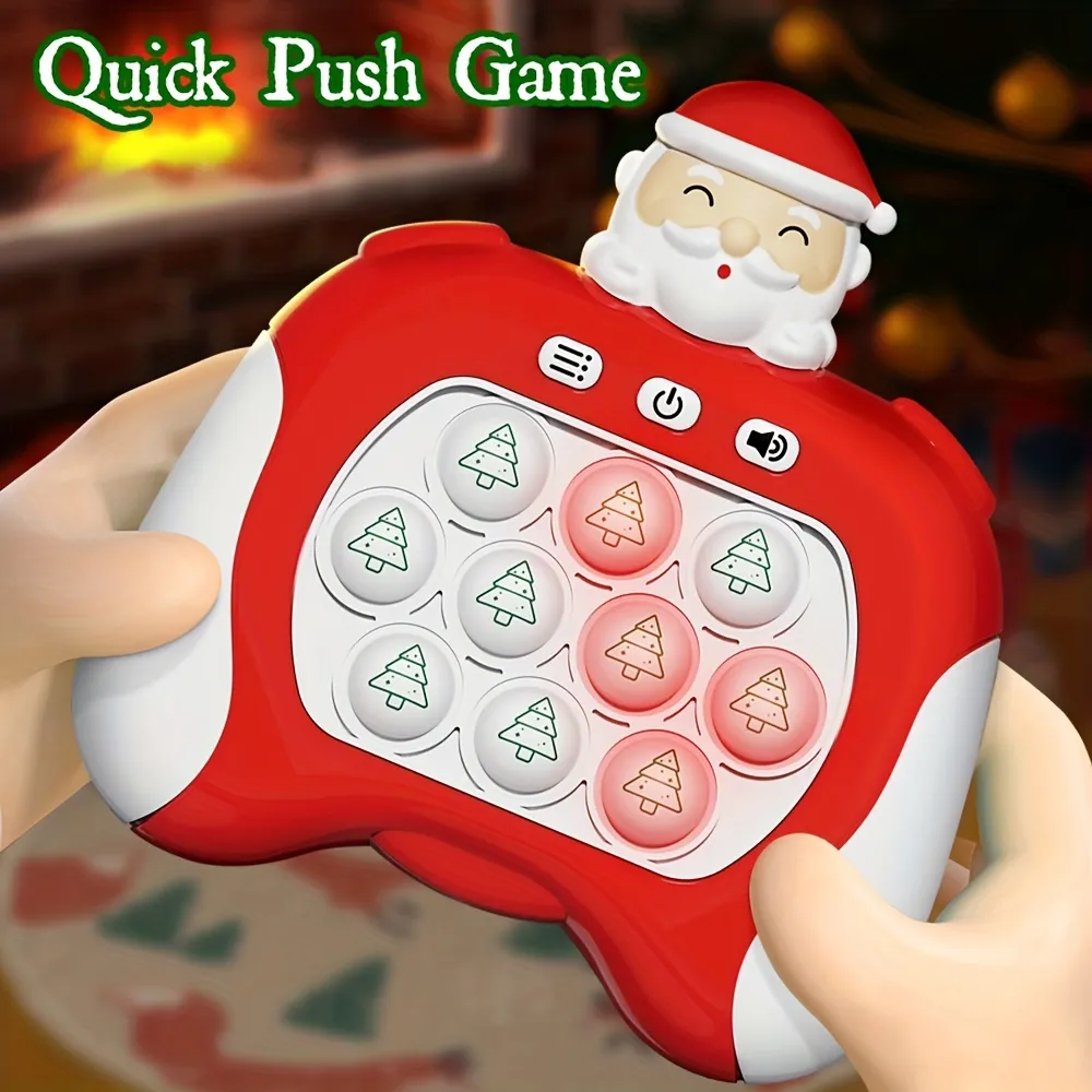 Christmas toys pressing the barrier to the ground mouse quickly push the game machine children's puzzle toy Christmas gift free DHL/UPS