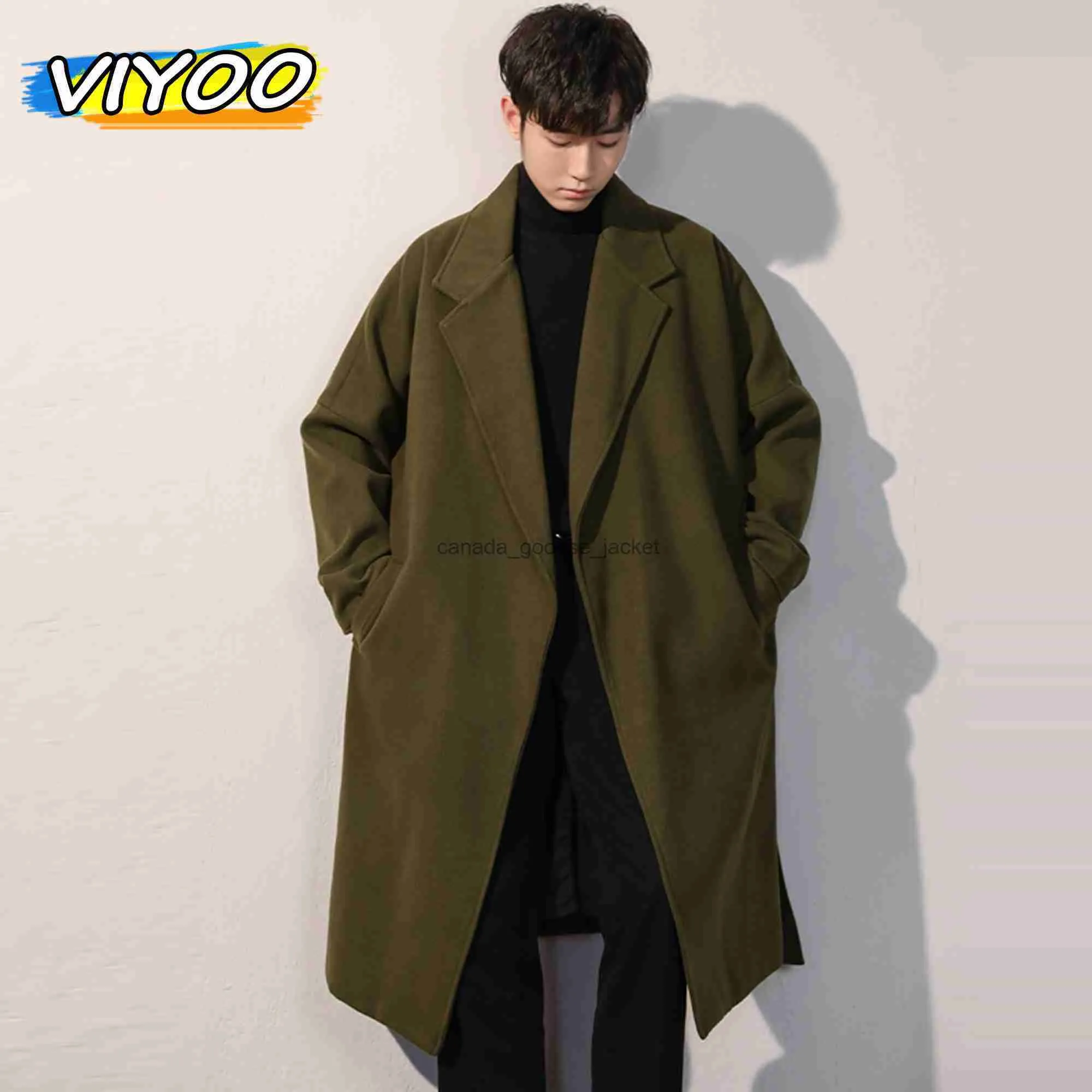 Women's Wool Blends Men's Winter luxury Cardigans Trench Male Black Wool Overcoat Coat Black Long Padding Coat Men's Clothes Jac Windbreaker For MenL230918