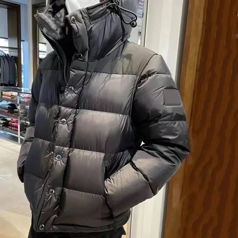 Mens plaid puffer hot sale jacket