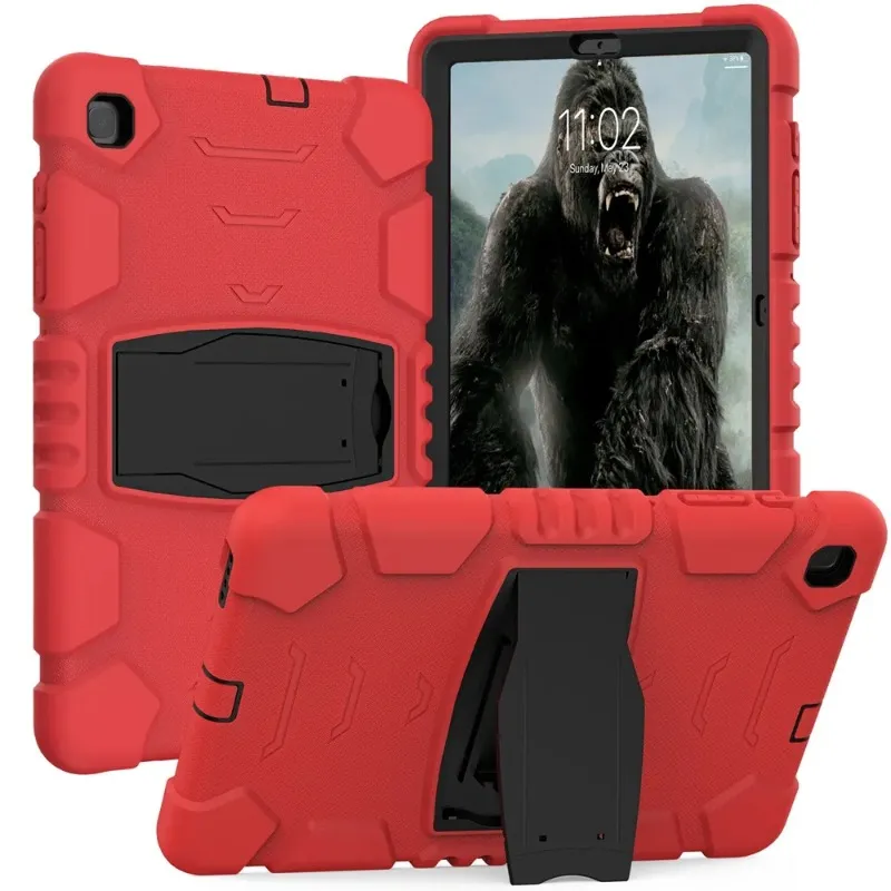 For Samsung Galaxy Tab S6 Lite 10.4 2020 SM-P610 SM-P615 Case Kids Safe Shockproof Hard PC Silicon Hybrid Stand Tablet Cover