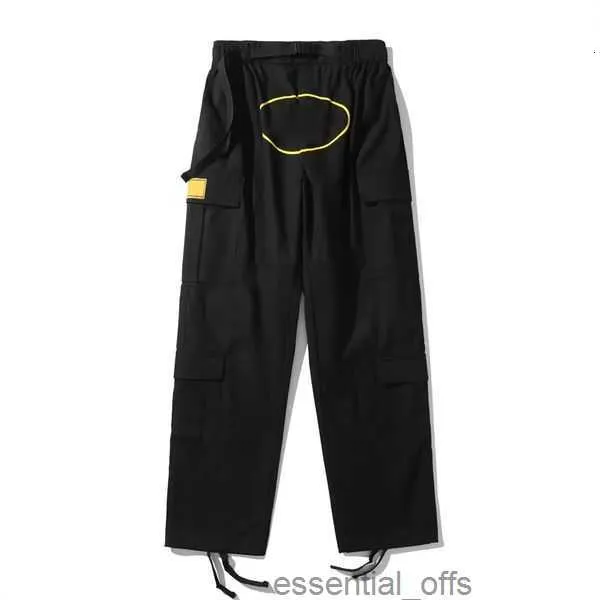 Mens Pants Cargo Streetwear Hip Hop Retro Printed Casual Trousers Military Retro Multi-pockets Straight High Street Loose Overalls Couple Jogger Alcatraz97ID