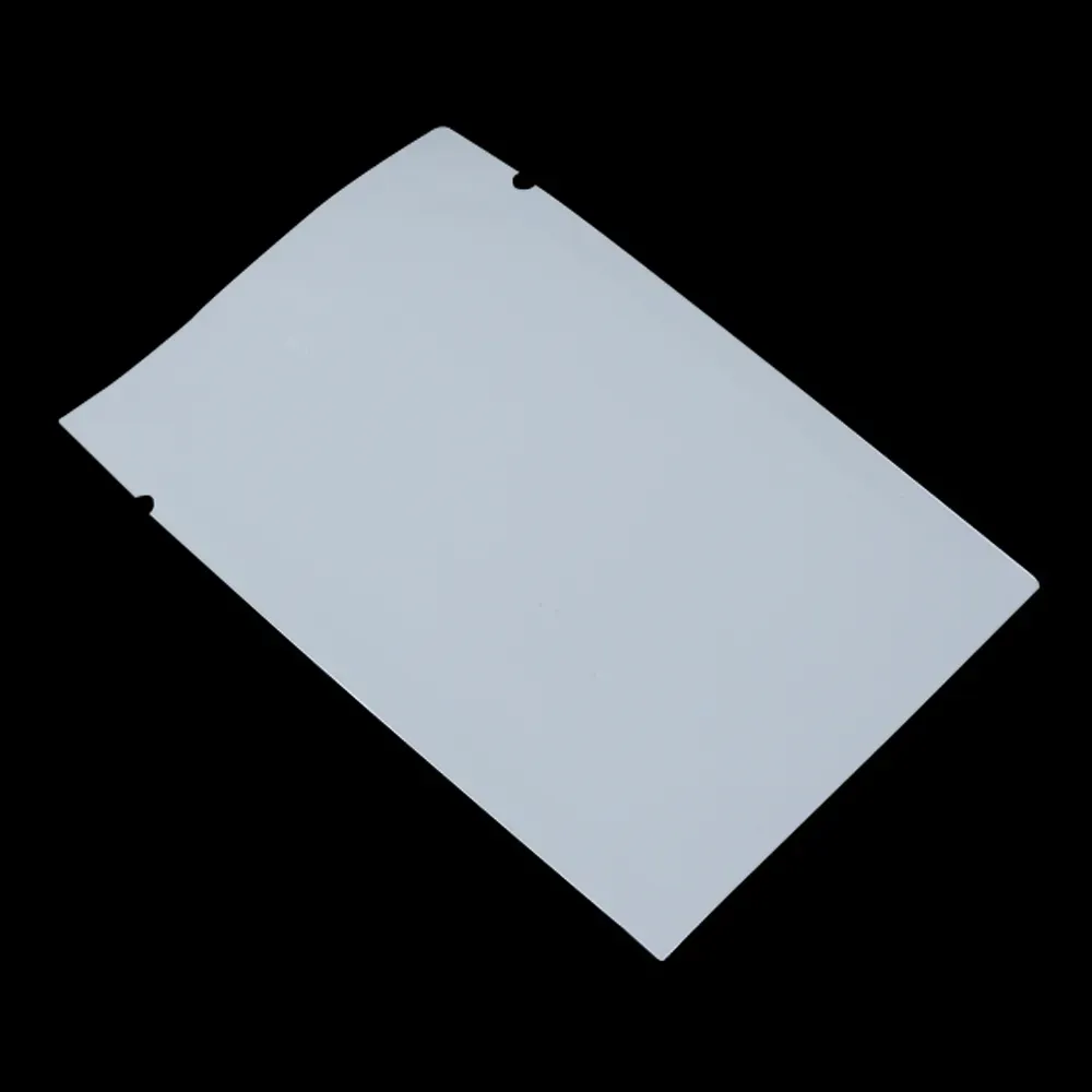8x12 cm3.1x4.7 inch White Mylar Foil Open Top Vacuum Bag Heat Seal Sample Mylar Baggie Aluminium Foil Food Storage Pouch for Snack