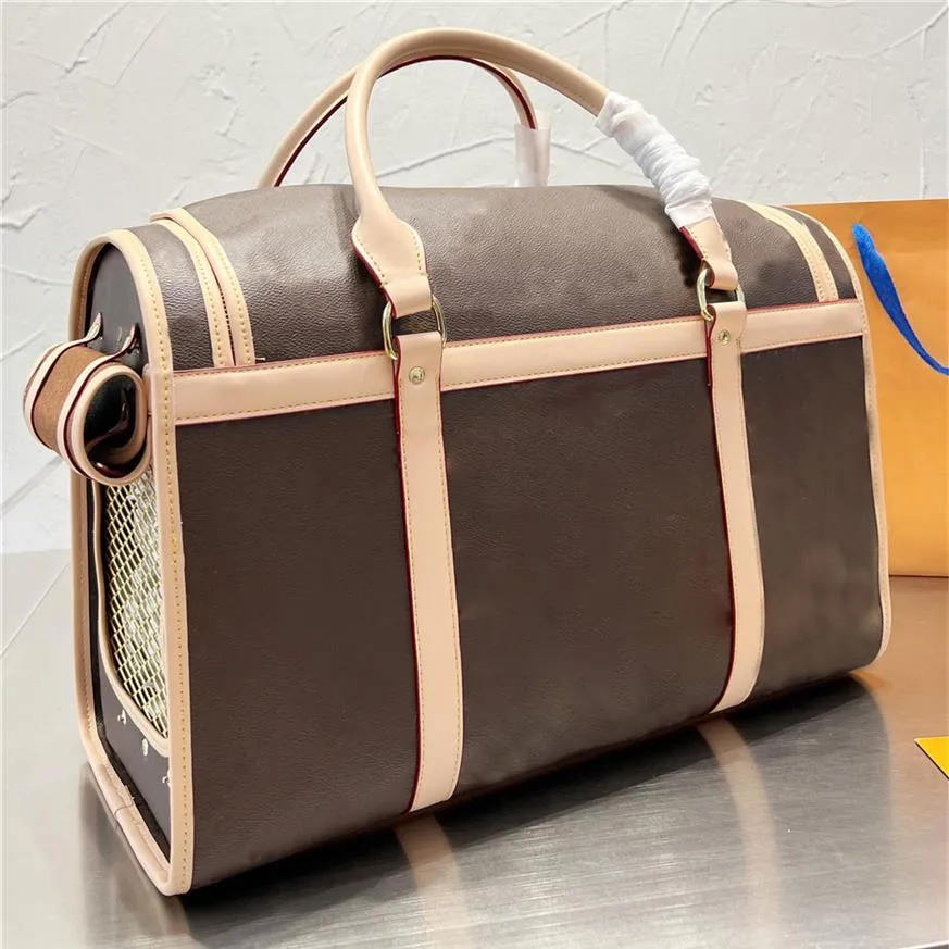 デザイナーポータブルペットバッグかわいい猫犬ファッション大規模旅行バッグクラシックポータブルペット犬猫用品249S