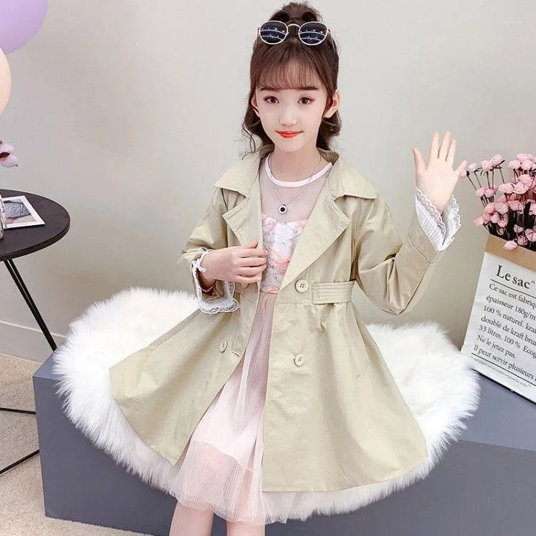 Kids coat with belt outlet