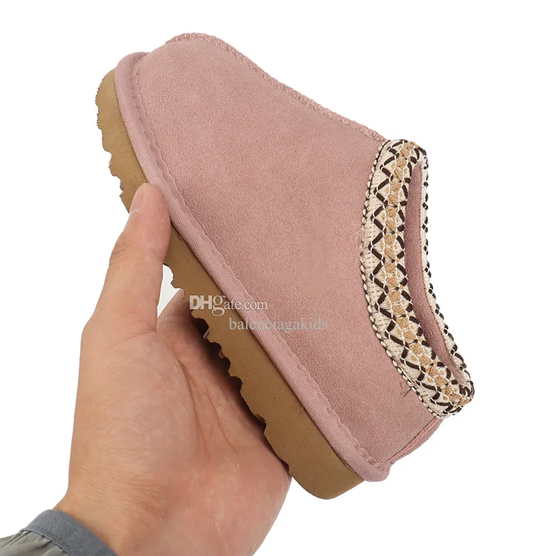 enfants Tasman pantoufles enfant en bas âge Australie bottes mini filles chaussure enfants bébé enfant jeunesse designer botte de neige classique nourrissons chaussons véritable cuir32