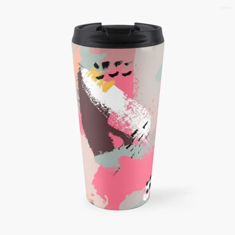 Wasserflaschen, moderne Kunst, Reisekaffeetasse, niedlich