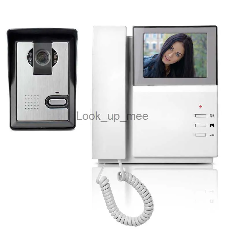 Doorbells 4.3" LCD Video Door Phone Intercom Doorbell System Kit Home Security Monitor IR Camera Door bell Intercom Doorphone HKD230918