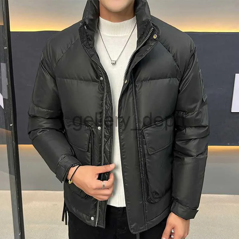 Parkas pour hommes Style britannique marque canard doudoune hommes doudoune hommes chaud 2023 hiver costume col l ger plume manteau Kurtka Zimowa
