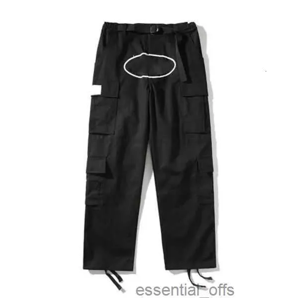 Mens Pants Kargo Sokak Giyim Hip Hop Retro Baskılı Sıradan Pantolon Askeri Retro Çoklu Kilekler Düz Yüksek Sokak Gevşek Tahil Çift Jogger Alcatrazmuwv