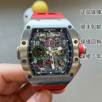Montres-bracelets mécaniques automatiques Montres sport suisses Montre-bracelet Richarmilles (montre de recyclage porte-à-porte de Kunming) RM11-02 WN-VORL