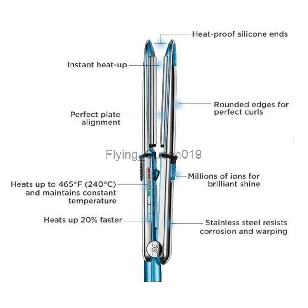 Lockenwickler und Glätteisen EPACK Fast Pro Nano Titanium Flat Iron Ionic Straightener Na-No Optima3000 1,25 Zoll 0919