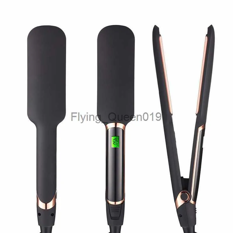 Hair Curlers Straighteners Infrared Hair Straightener Professional Ionic Ceramic Tourmaline Plates 30s Fast Heating Flat Iron HKD230918