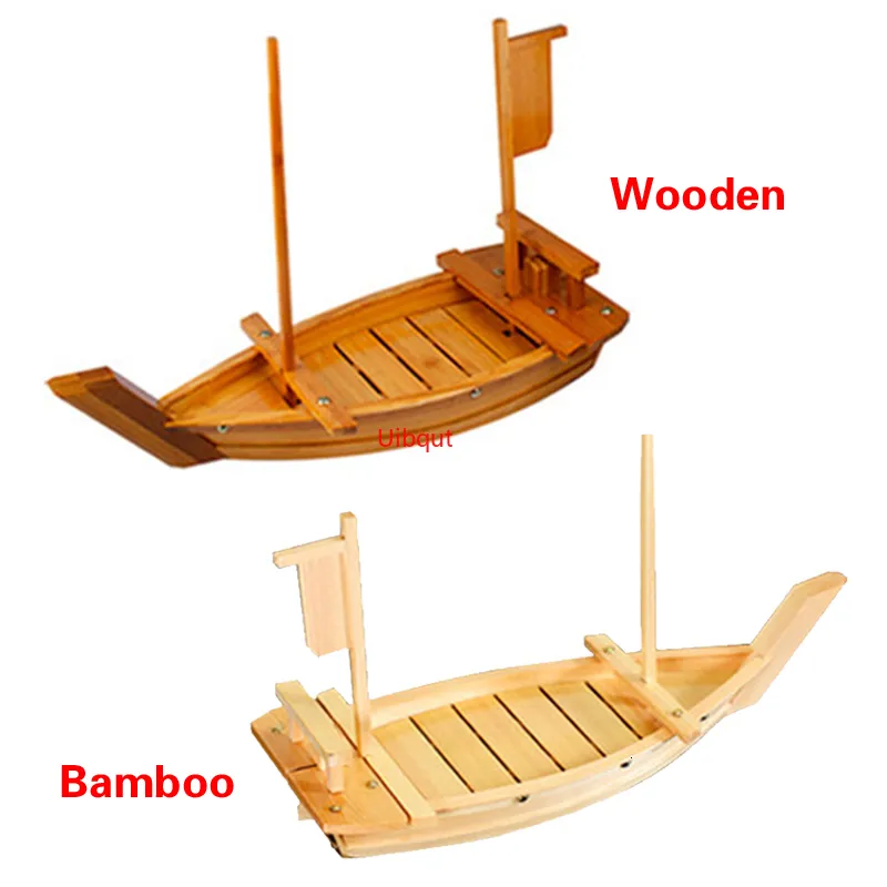 Sushi Tools Wooden Tray sashimi boat dry ice platter sushi tableware Japanese cuisine wooden bamboo tool 230918