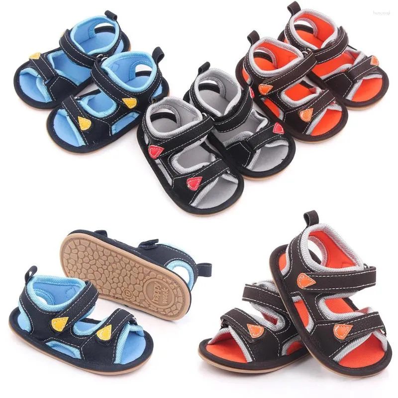 Sandals Baby Boys Spring Autumn First Walk High-quality Deep Colour Series Beautiful Bottom Rubber Soft Toddler Shoes CZ68