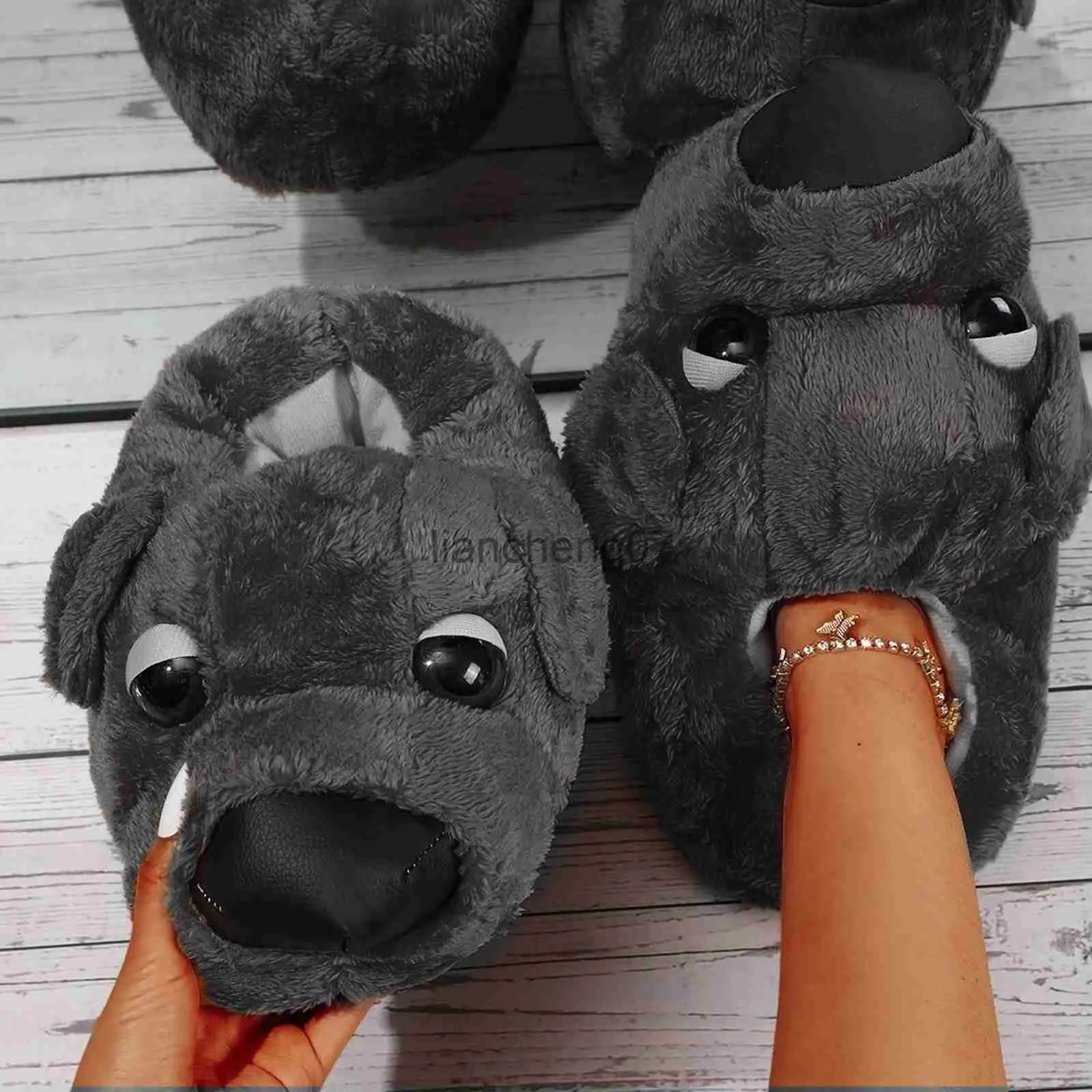 Adorable Dog Design Sausage Dog Slippers For Women Funny Animal