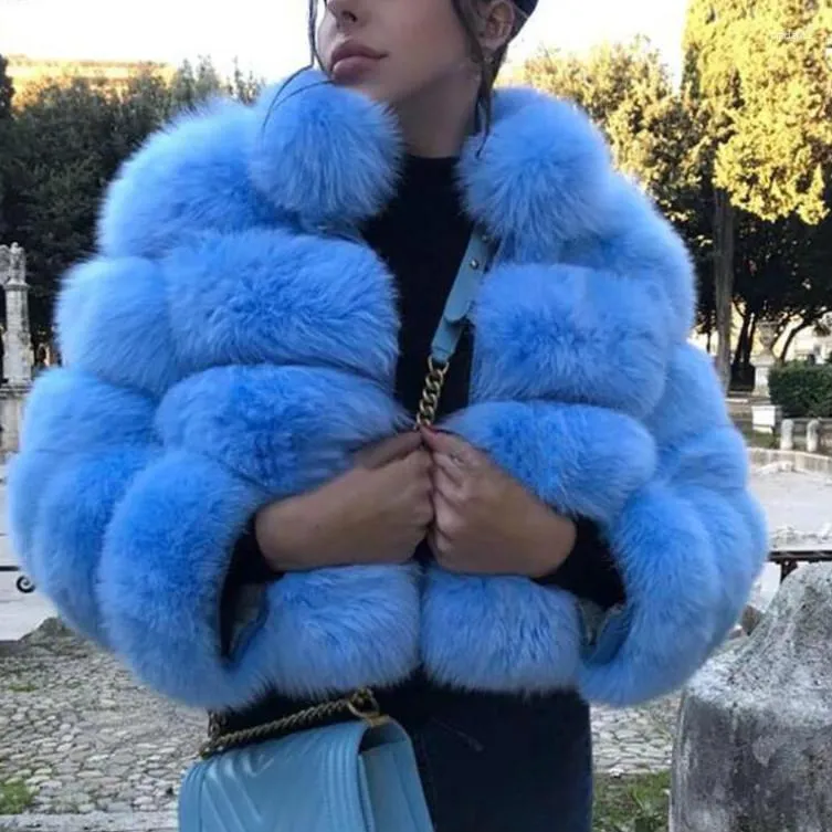 Veste Dhiver De Luxe En Fausse Fourrure Pour Femme Manteau Court Epais Et Chaud Avec Fermeture Eclair Surdimensionne Vetements Dexterieur De Fete Du 41 03 DHgate