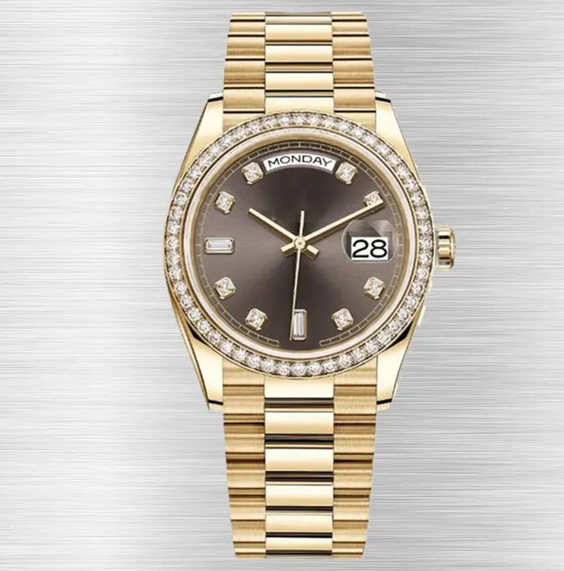 Mulheres na moda relógio marca relojes à prova dwaterproof água relógios de pulso masculino luxo diamante moldura 2813 movimento relógio negócios casual aço inoxidável relógio de pulso safira