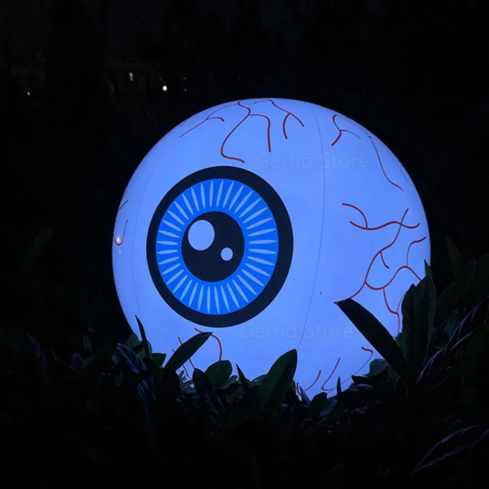 その他のイベントパーティーのサプライはハロウィーンインフレータブルアイボールの装飾導入されていないLED LUMINOUS EYEBALL HALLOWEEN THEME EYBALLS OUTDOOR PARTY DECOR 230918