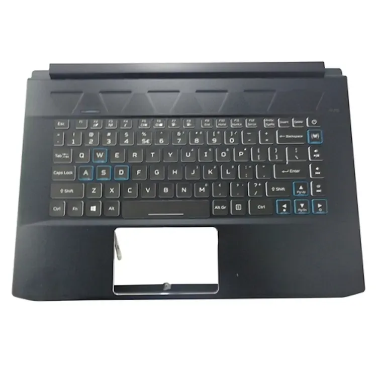 Venda quente Laptop Palmrest Top Cover Teclado sem Touchpad com luz de fundo para Acer Predator Triton PT515-51 Preto