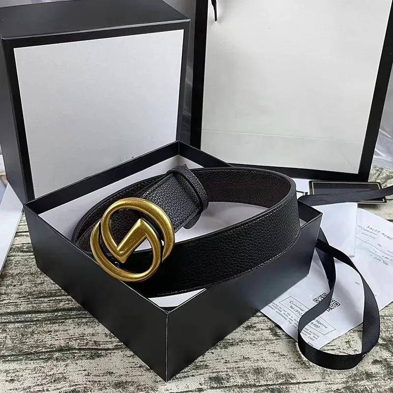 Ceintures pour hommes pour femmes designer couleur classique lettre d'or de haute qualité ceinture de luxe designer vintage aiguille à aiguille boucle ceintures 12 style taille 100-125 cm