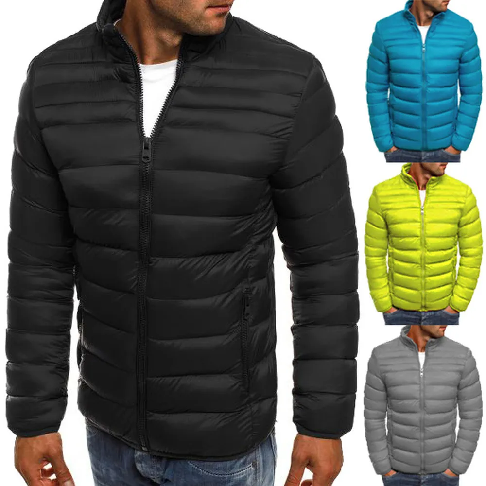 Masculino para baixo parkas zogaa 8 cores plus size S-3XL moda masculina outono e inverno puffer algodão casaco 230918