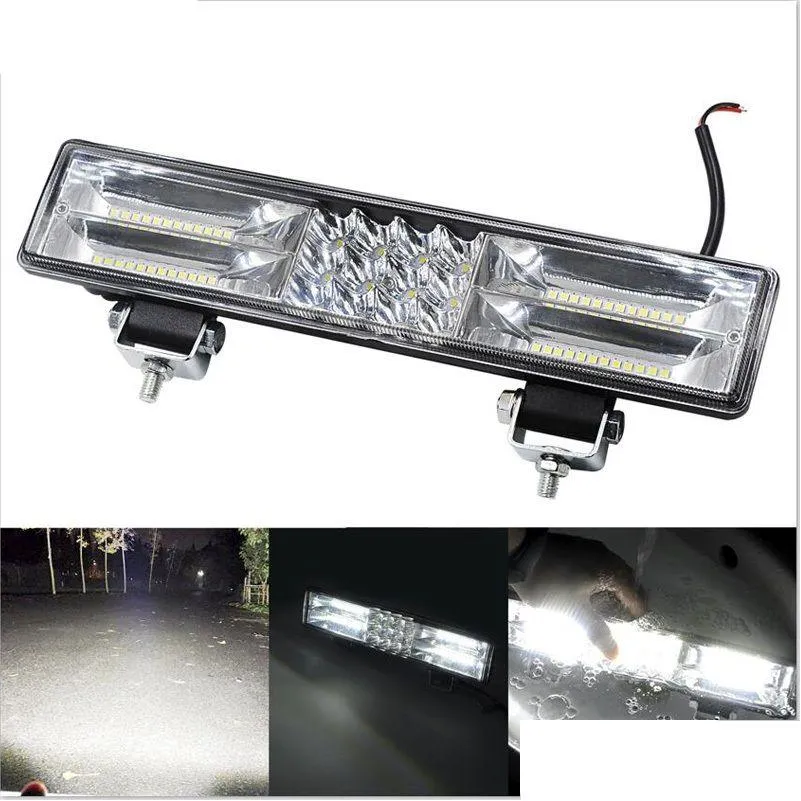 Light Bars Working Lights Car Led Strip Work 60W High-Brightness Engineering Roof Searchlight Maintenance Auxiliary Drop Delivery Auto Dhygg