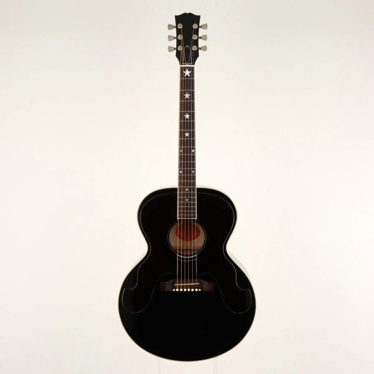 mesma das fotos J-180 Everly Brothers Ebony 1999 Spruce Maple Rosewood Guitarra acústica