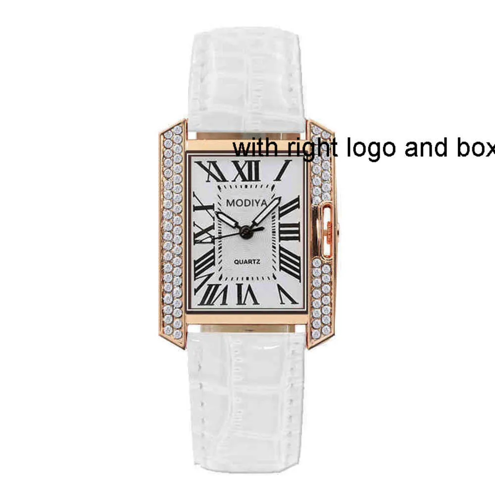 Watchs Wrist Watch Men Women Tank Cart Fashion Trend Trend مجموعة شخصية الماس مستطيلة الكوارتز ONCC
