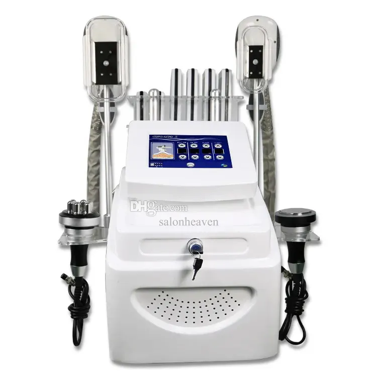 Portátil Cryolipolysis Gordura Congelamento Cavitação Ultrassônica RF Remoção de Rugas Remoção de Gordura Redução de Celulite Lipo Laser Lipoaspiração Máquina de Emagrecimento