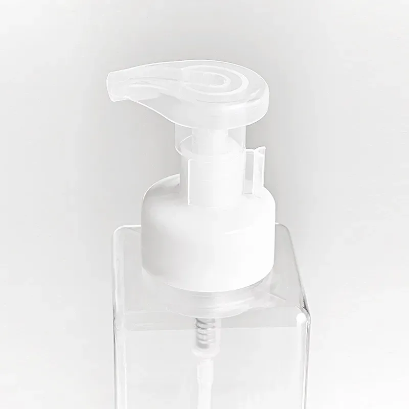 Atacado simples plástico dispensador de sabão garrafa forma quadrada espuma bomba garrafas sabão mousses dispensador líquido garrafas de espuma garrafas de embalagem