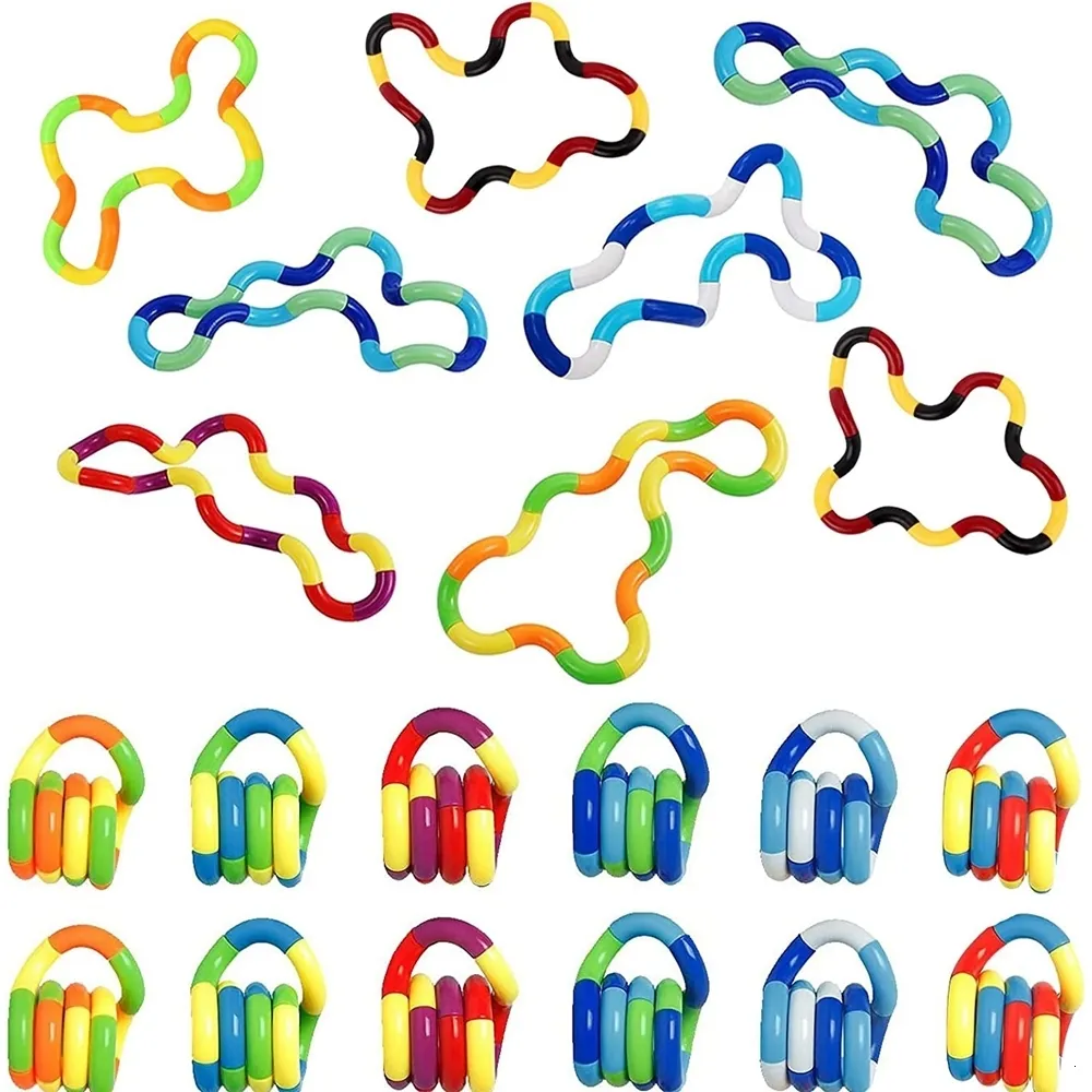 Altri giocattoli 20 pezzi multicolore Quiet Fidgets Esperienza Fidget unica Anti ansia Rilassamento sensoriale Educativo per bambini Ragazzi Adulti 230918