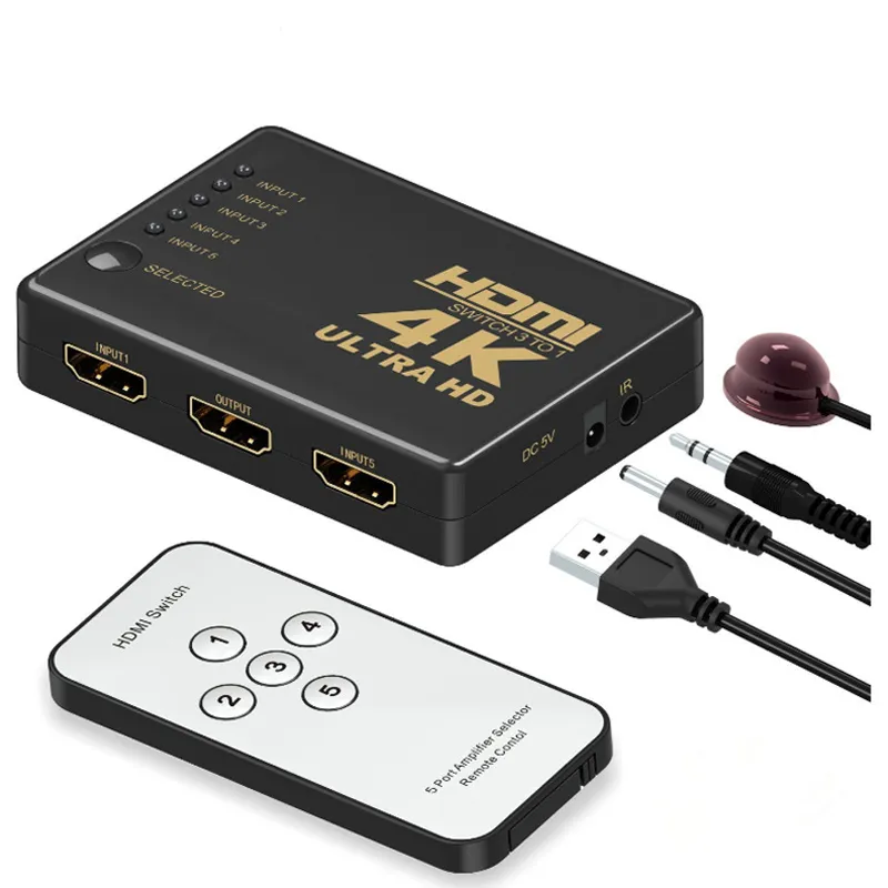 HDMI Splitter 1 in 2 Out, HDMI Switch 4K HDMI Splitter, HDMI