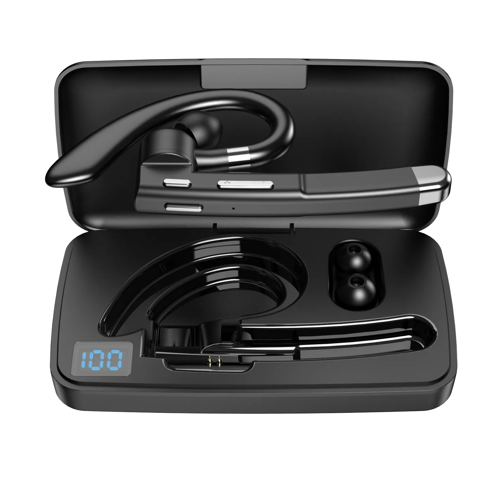 Business wireless bluetooth headset noise canceling headset ear hanging business bluetooth headset 5.1 HD call lasting battery life