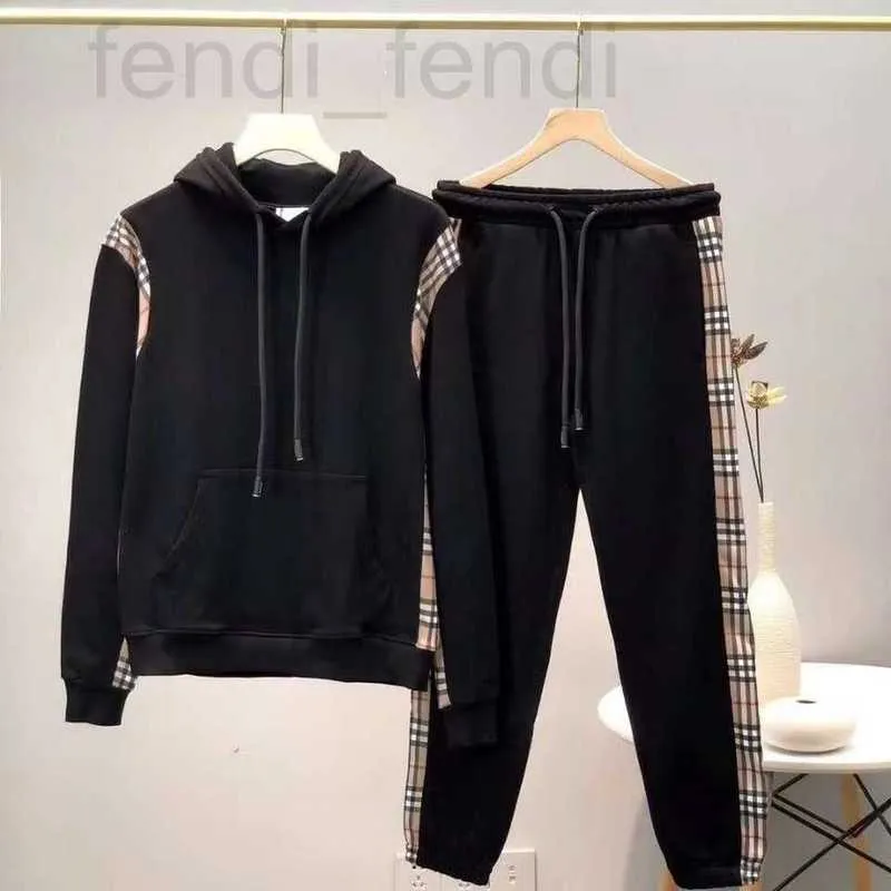 Herren Hoodies Sweatshirts Designer Hoodie Luxury Designer hochwertiger Plaid Pulo Set Loous Casual Sports -Anzug Frauen DI_GIRL W7MS