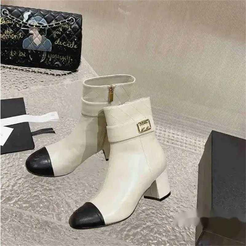 Chanellies подлинная женщина Chandal Shoe Channel Fashion Leather Hightaint Boots Shoes Sneakers