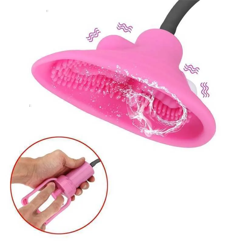 Volwassen Massager Olo Tepel Vibrator Vacuüm Kut Tong Likken Zuigen voor Vrouwen Masturbator Vagina Pomp Clit Stimulator 10 Speed