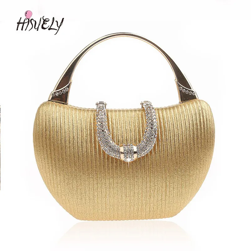 Evening Bags 2023 Vintage Bag Diamond Sequined Clutch Hand Bride Gold Wedding Purse Female Handbag WY214 230918