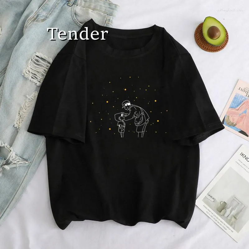 Mulheres Camisetas Anime Filme Grave Of The Fireflies Camiseta Mulheres Vintage Manga Curta Kawaii Roupas Graphi Camisa Estética Feminina Gota