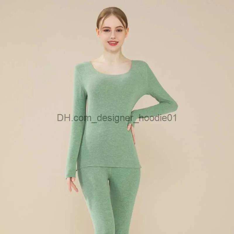 SDCVRE Winter thermal underwear New Women Winter Warm Thermal Underwear  Ladies Intimates Women Shaped Sets Female Slim Thermal Shaping  Clothes,green,XXL : : Fashion