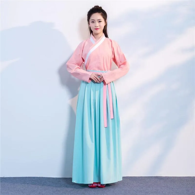 Stage Wear Chinese Traditional Ancient Costume For Women Fairy Dresses Dance Elegant Princess Outfit Tops Dress