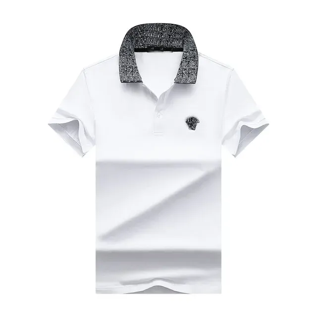2023 Designers T-shirt Summer Europe Paris Polos American Stars Mode Hommes T-shirts Star Satin 100% Coton Polo Casual T-shirt Femme Mans Tees Noir BlancM--3XL