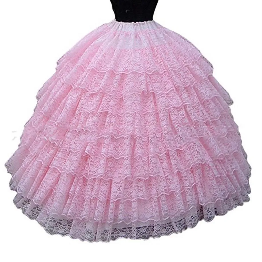 2018 Nowy przybycie szydełkowana ślubna halka suknia balowa suknie ślubne Petticoats sześć spódnicy crinoline pod sukienami ślubnymi High Quali2599