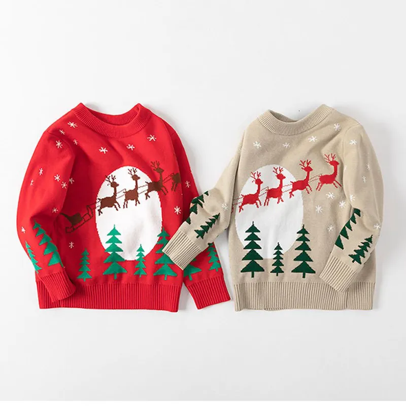 Pull bébé filles garçons automne dessin animé pull de Noël vêtements tricots pour enfants tricotés enfants fête pulls décontractés y230918