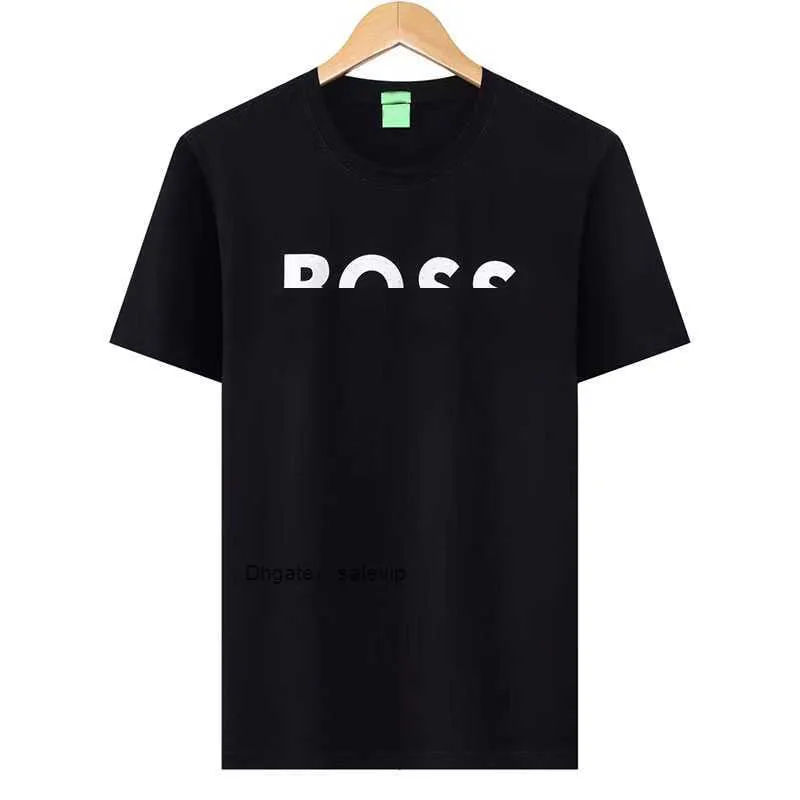 Designer Mens T-shirt Luxo Jóias HUGO Carta Casual Manga Curta Chefe Mens Moda Solta Pescoço Meia Manga Chefe Homens Roupas Tees